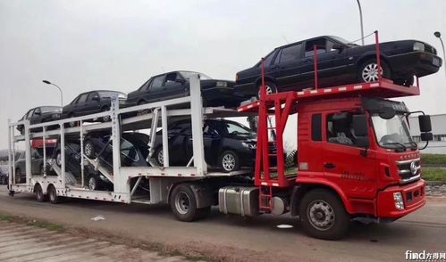 红岩:杰狮中置轴轿运车