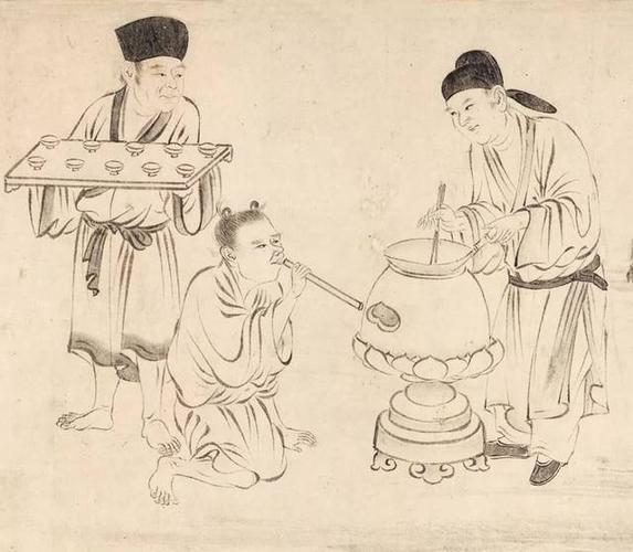 南宋    刘覆中《田畯醉归图》