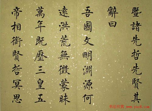 杨涵之 楷书《祭孔子文》册页