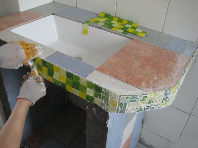 业余瓦工,我用水泥现浇了一个洗手盆,朋友看到都来拜师了!