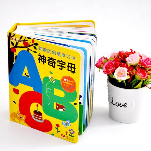 3 2 1 0 abc 神奇字母 个英文字母识字书 26 幼儿早教书 字母书