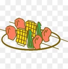 "卡通小吃烧烤"