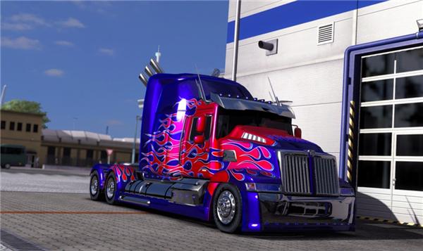 欧洲卡车模拟2变形金刚擎天柱车头mod