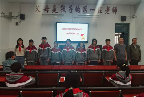 南京市浦口区石桥中学少工委成立啦!