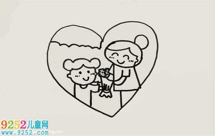 母亲节怎么画简单的画 妈妈简笔画