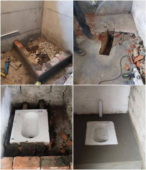 旱厕被改造为了干净卫生的冲厕