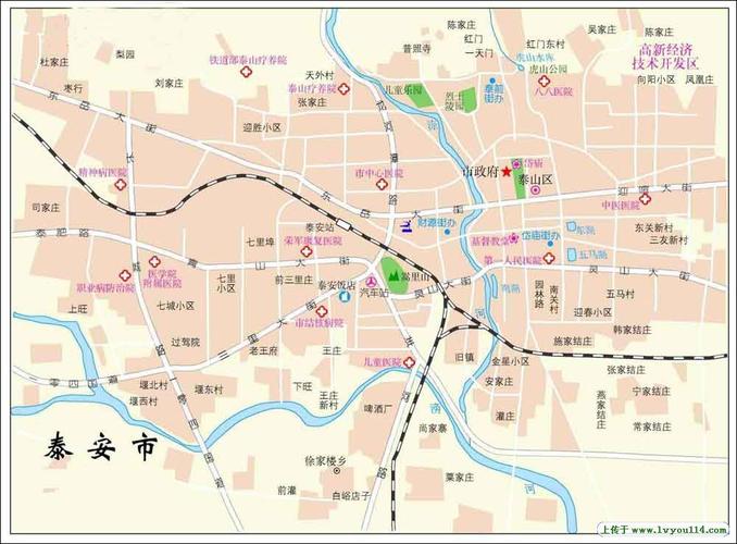 泰安市详细地图