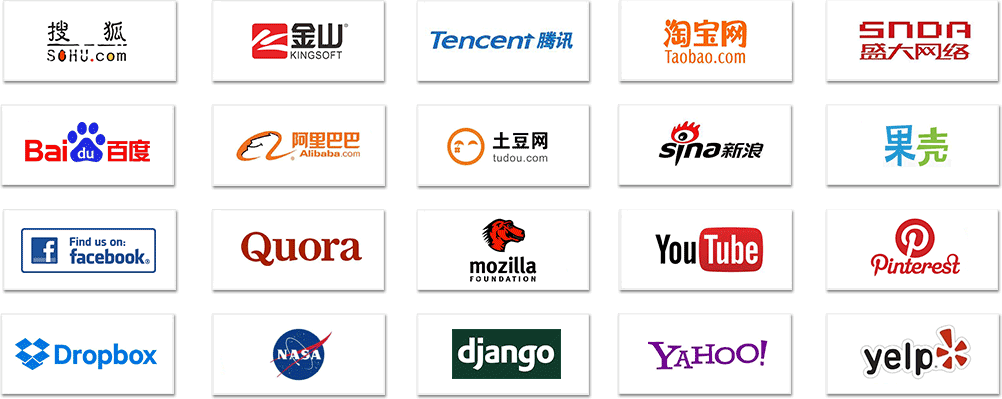无所不在的 编程语言 国际互联网巨头纷纷使用python作为主要开发语言