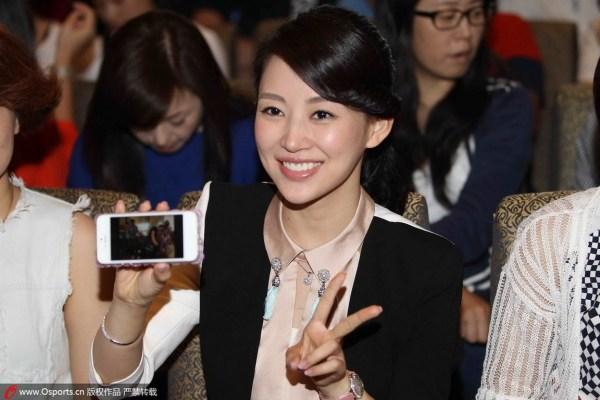 2014年6月4日,2014年上海国际九球公开赛抽签仪式,潘晓婷,车侑蓝亮相.