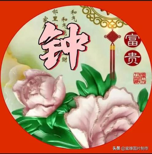 20款姓氏微信头像富贵平安吉祥安康