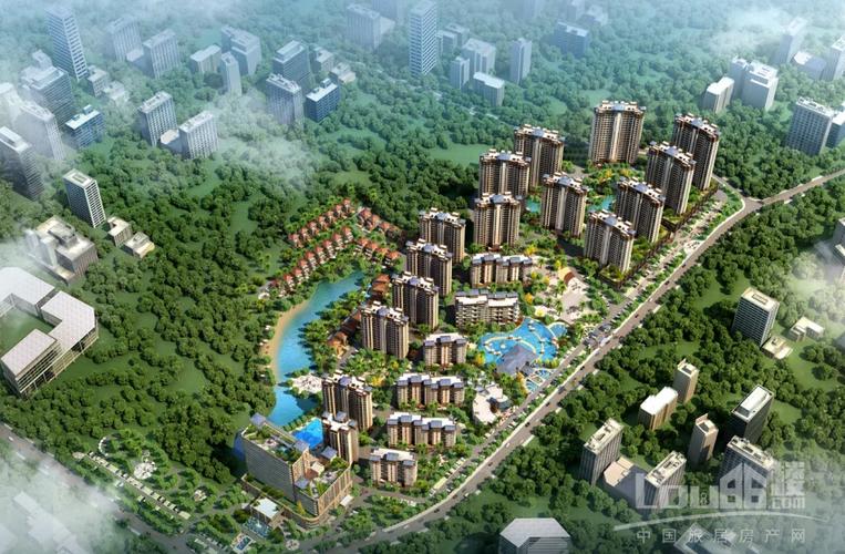 海南保亭 蓝城山语泉一期7号楼酒店公馆在售,在售户型为52平,82平,103