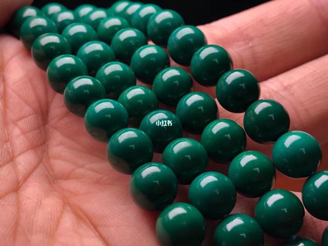 绿松石极品老油绿108佛珠手串_绿松石_手串_佛珠_宝丰桥攻略_文玩