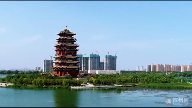 视频万里黄河绕九曲千古风情汇一楼滨州黄河楼正式开园