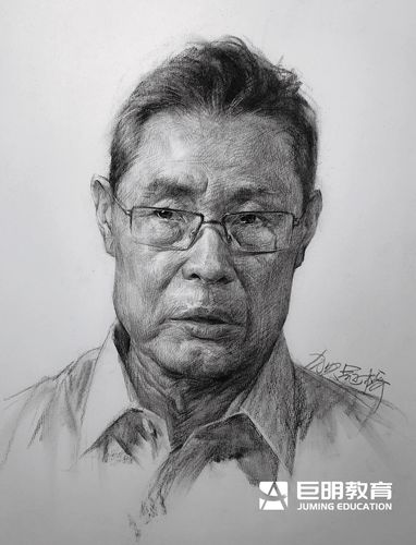 作品丨巨明艺考画室素描头像