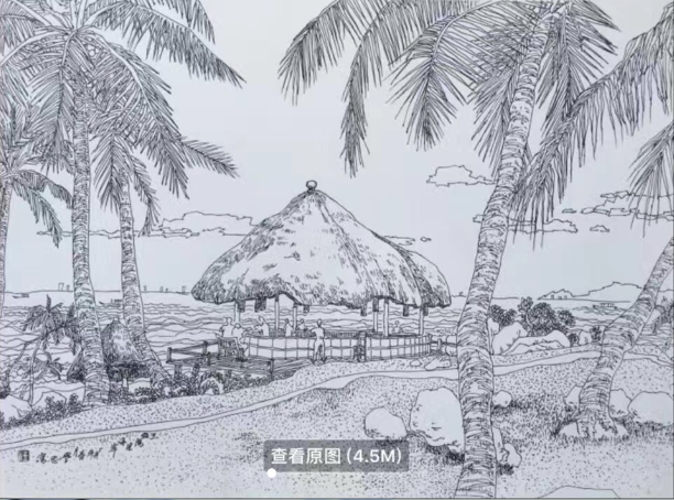 三亚地标简笔画