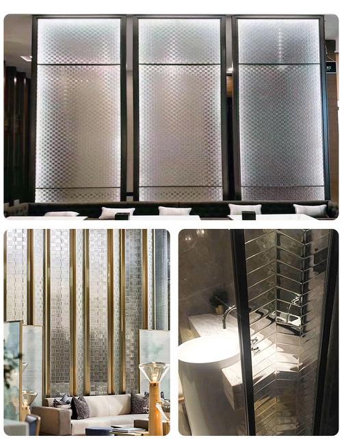 厂家定做 长虹玻璃 专业室内屏风 浴室门 波浪纹玻璃 瓦楞玻璃