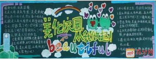 保护环境黑板报漂亮板式优秀图片