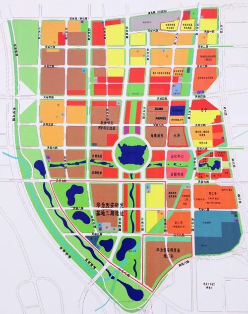 西安软件新城早期规划图(来源网络) 丝路软件城后期一定就是集产业和