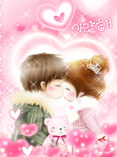 求一张安卓壁纸,两个卡通小孩亲亲的