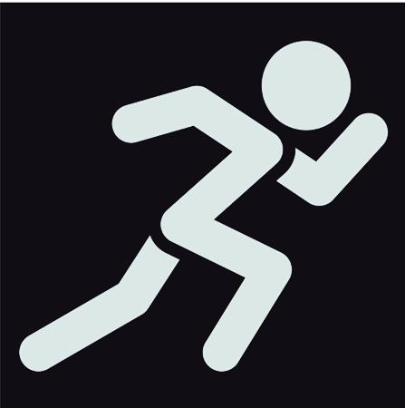 求一个奔跑冲刺的奥运小人标志白色的图片