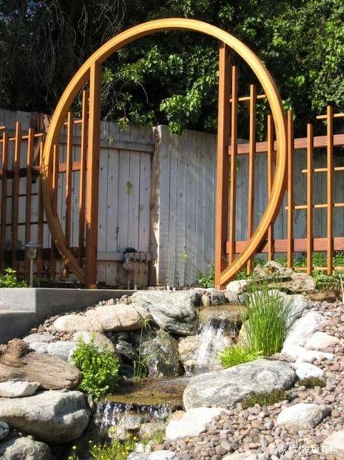 中间砌个拱形门,中式庭院邻居看