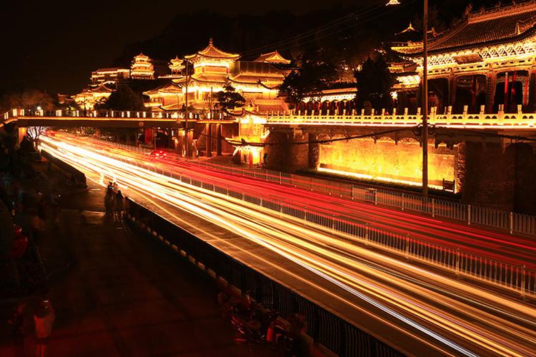兰州白塔山夜景