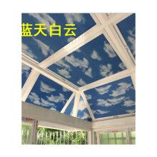 玻璃阳光房顶棚遮阳窗帘电动天棚帘隔热升降窗帘全遮光蜂巢帘天窗