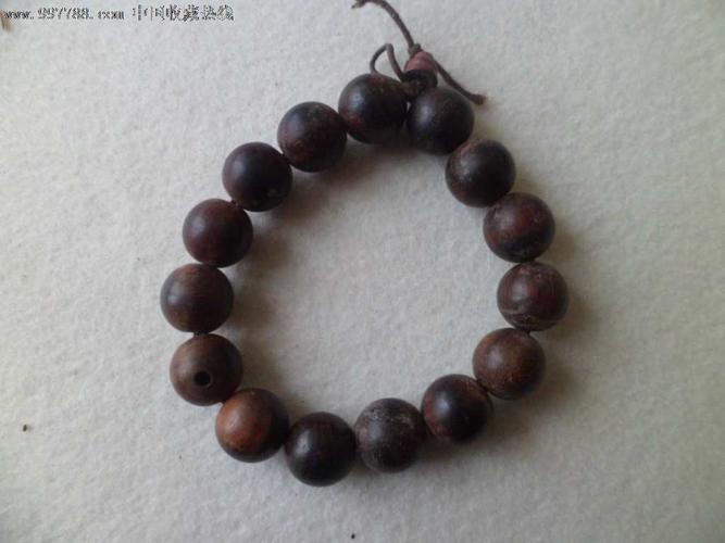 老绿檀手串