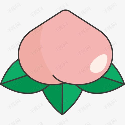 寿桃吃的水果光泽                                            卡通