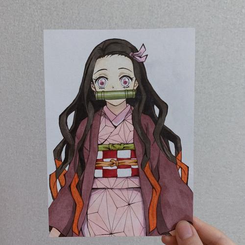 灶门祢豆子_马克笔_手绘_动漫_漫画_插画_铅笔_好丽友怎么样_动漫周边