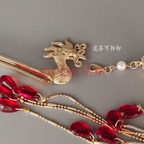 簪子步摇凤凰对簪明制挑牌古装发钗汉服发饰古簪复古 偏凤发簪带流苏