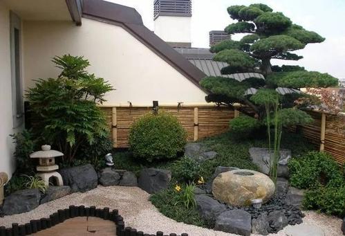 日式庭院,利用植物和造园素材,给人带来平静与和谐的意境