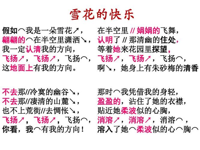 《诗两首》雪花的快乐课件 鄂教版ppt