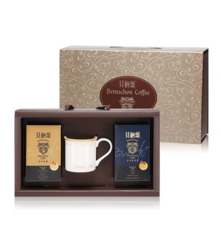 【bernachon coffee 贝纳颂】尊爵品味滤泡咖啡礼盒(蓝山,曼特宁)