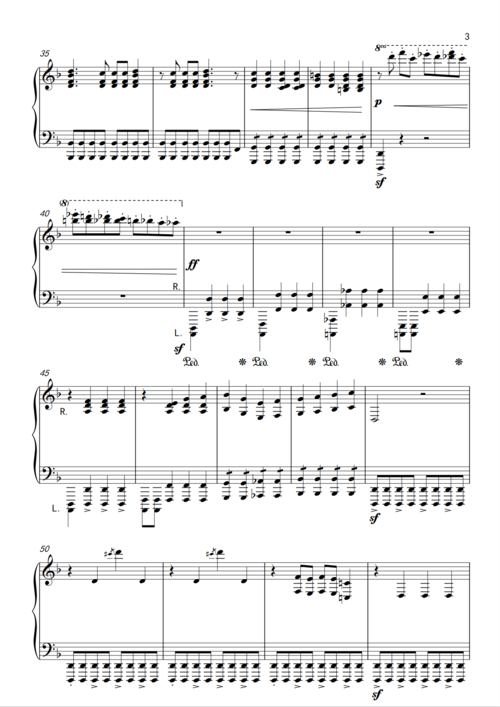 环太平洋 钢琴版 高清琴谱