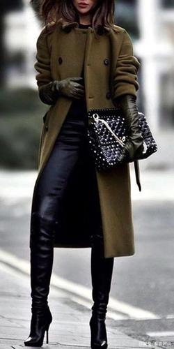 40岁左右的女士怎样穿高筒靴好看?