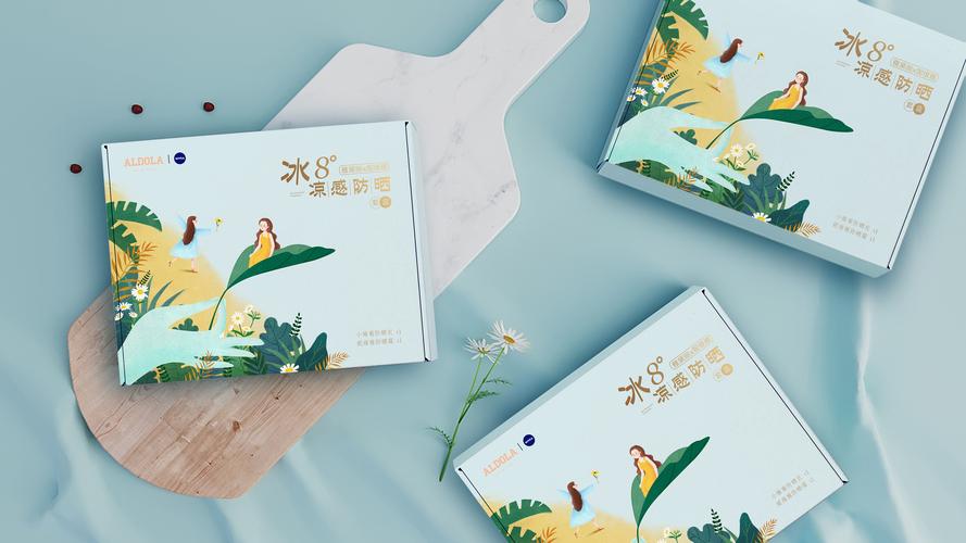 雅黛丽 x 妮维雅 防晒套盒 品牌联合礼盒包装设计