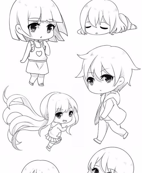 动漫专项练习册q版人物漫画人物绘画教程书画画入门自学零基础