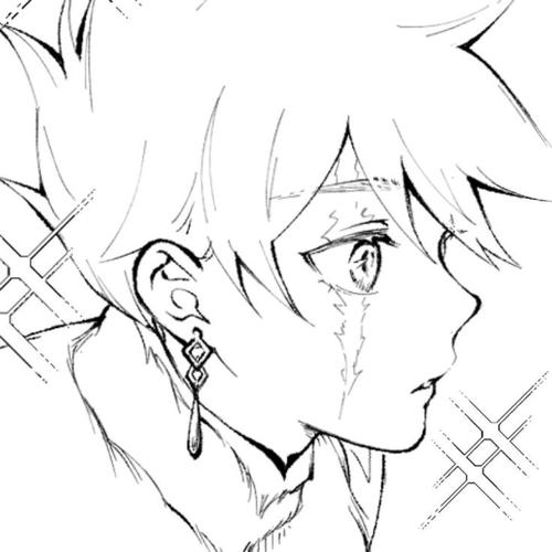 【素材】很好看的人物头像线稿