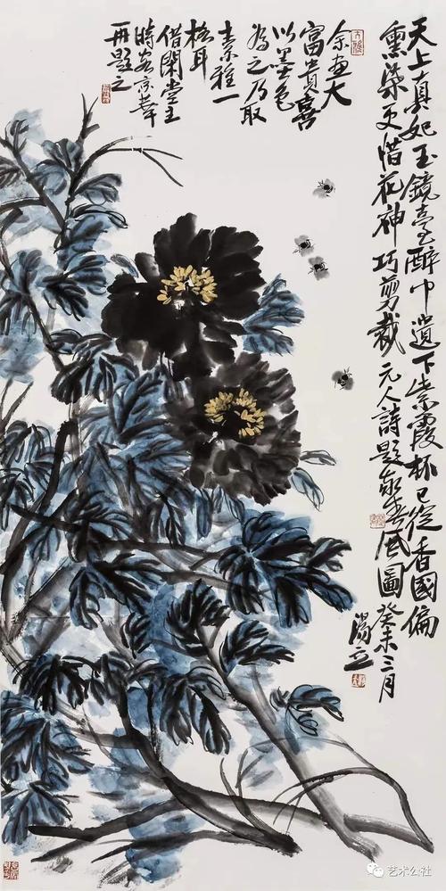 相映成辉,这是中国文人画的宝贵传统,当然这也对画家提出了很高的要求