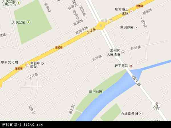 中国辽宁省阜新市海州区和平地图(卫星地图)