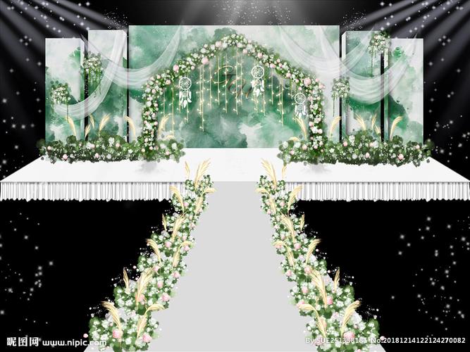 婚礼舞台背景图片