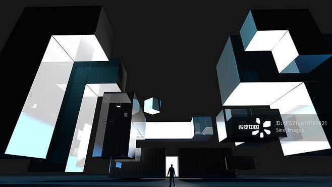 立体虚拟空间_创意图片