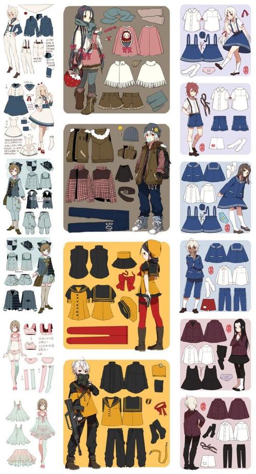 二次元的衣服怎么画?教你画出超可爱动漫人物