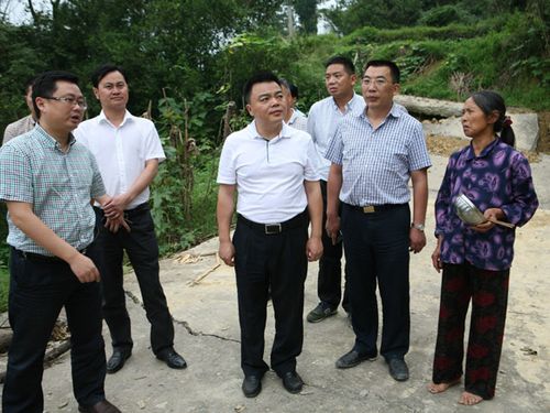 许国斌指导桥湾罐子渡市等乡镇灾后重建