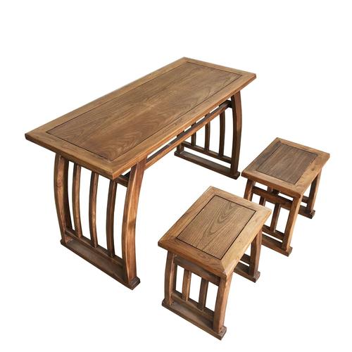 书法桌国学桌学生课桌椅仿古中式马鞍桌培训画桌琴桌茶艺桌实木桌