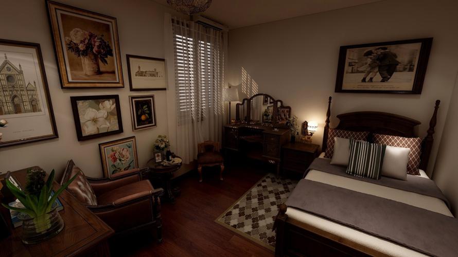 总算告一段落了,用乡下老房子的房间改造美式复古卧室.