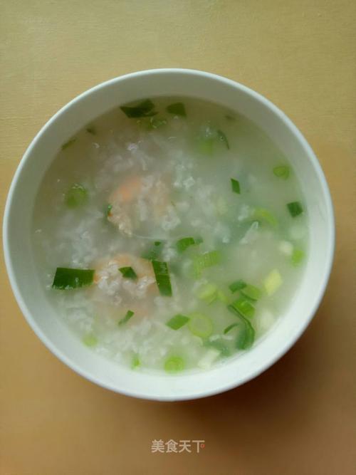 小葱海米粥