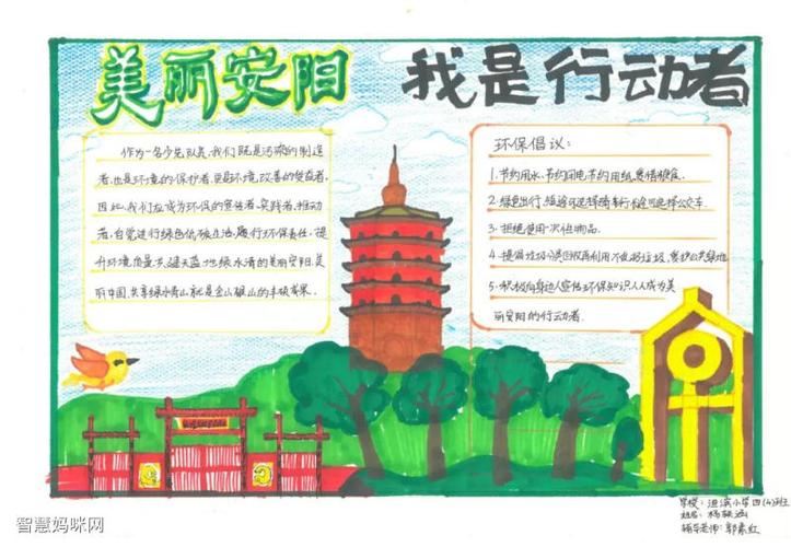 "美丽安阳 我是行动者"环保手抄报
