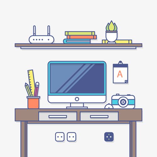 关键词 : 桌子,台式,办公,png免扣图下载,卡通,商务